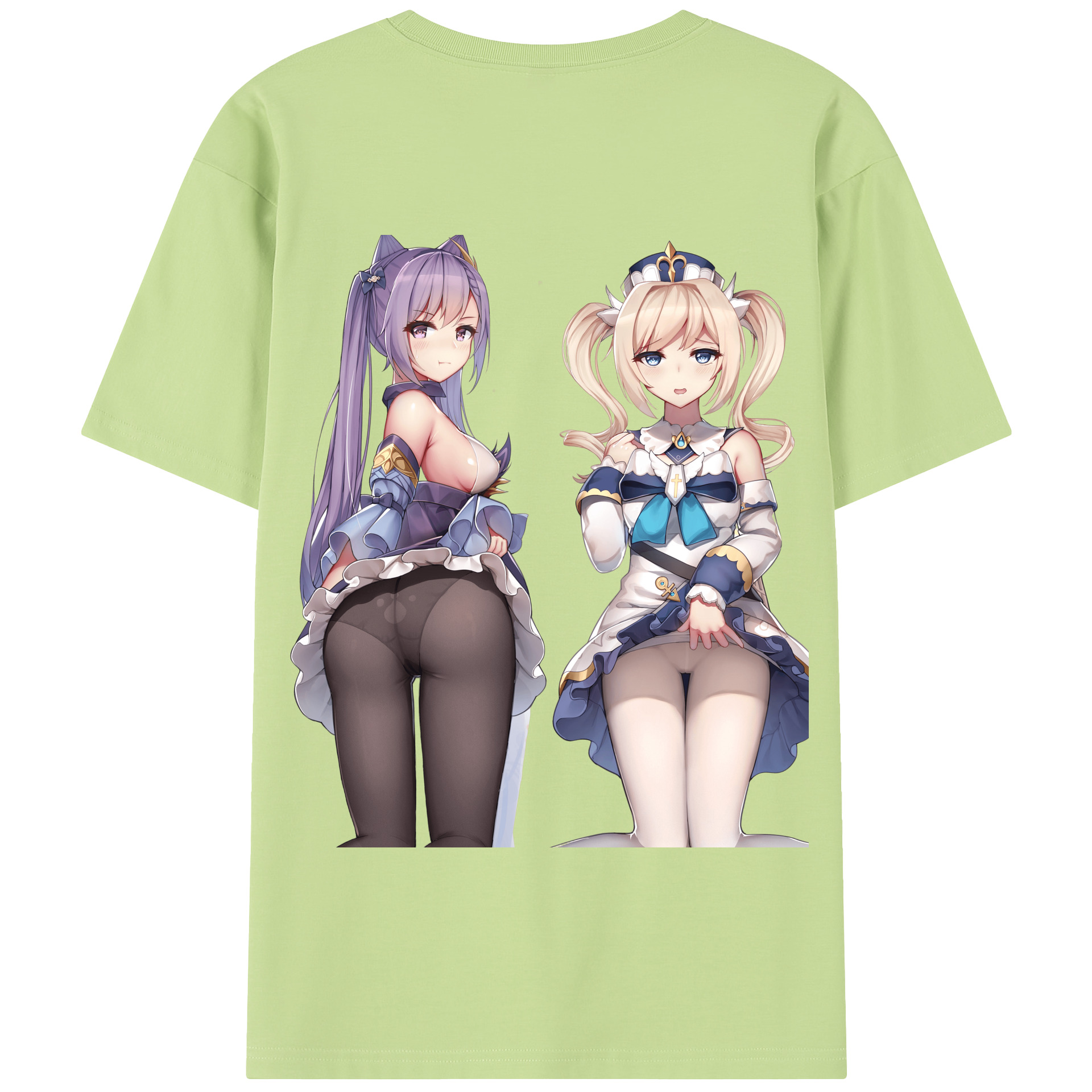 げんし神 刻晴 こくせい genshin Kokusei 綿100％半袖Tシャツ（背面プリント）